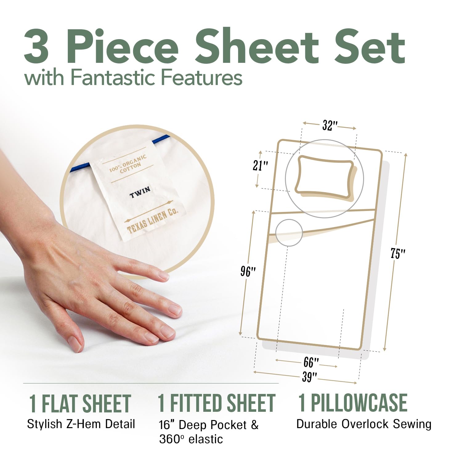100% ORGANIC KING BEDDING