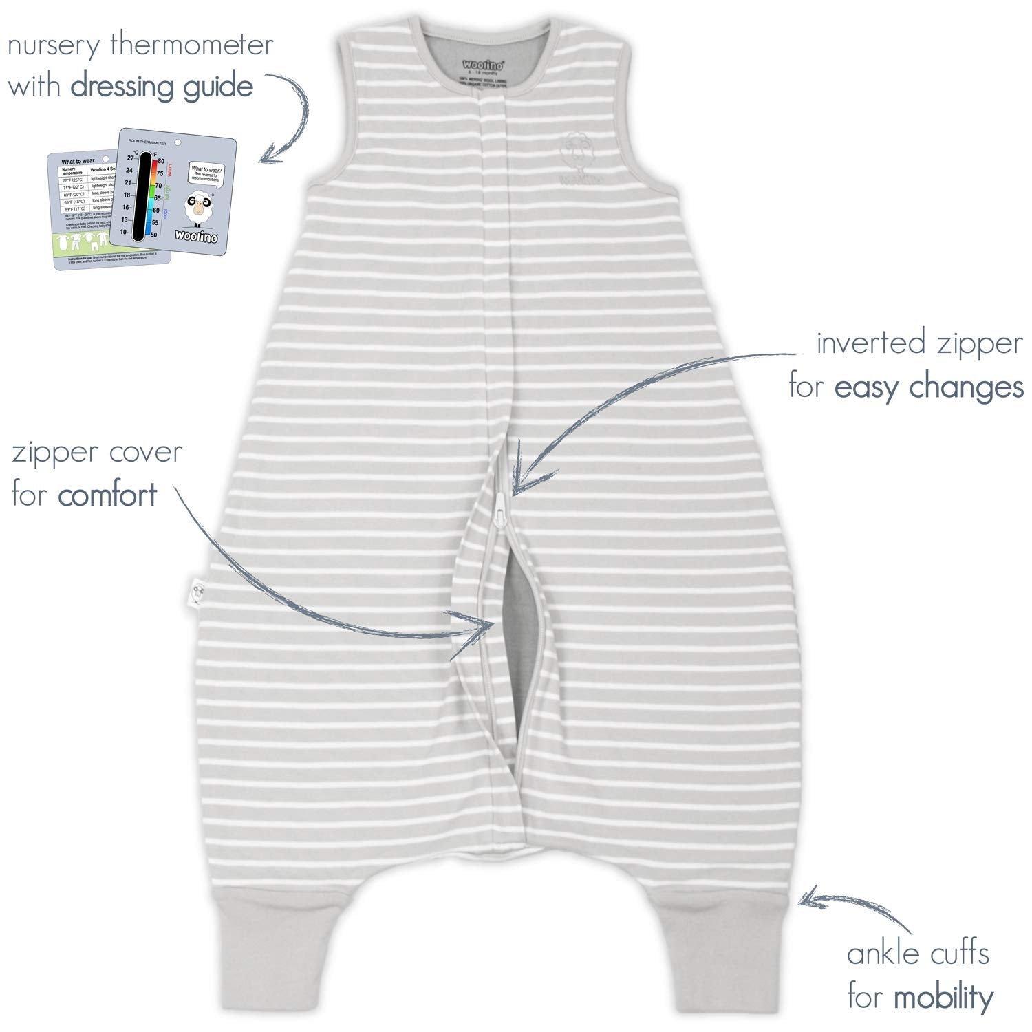 WOOL SLEEP SACK FOR THE WHOLE YEAR (WITH LEGS!)