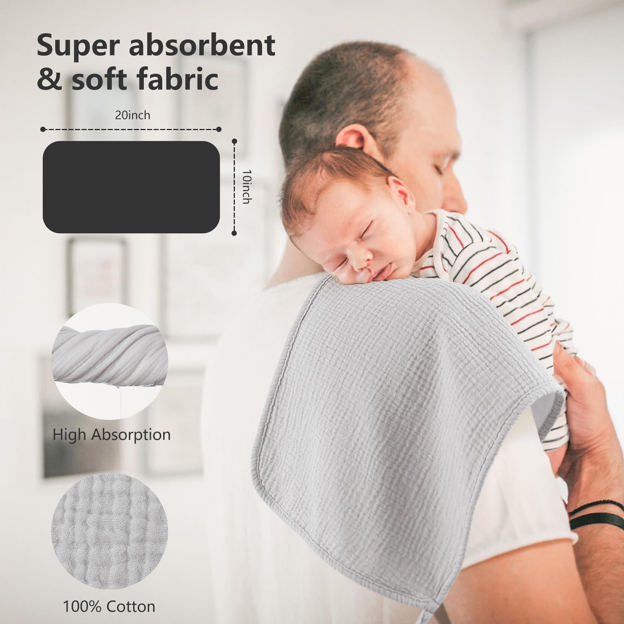 BURP CLOTHS (COTTON)
