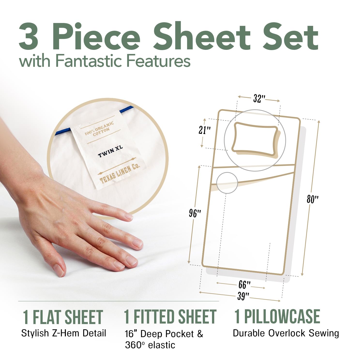 100% ORGANIC KING BEDDING