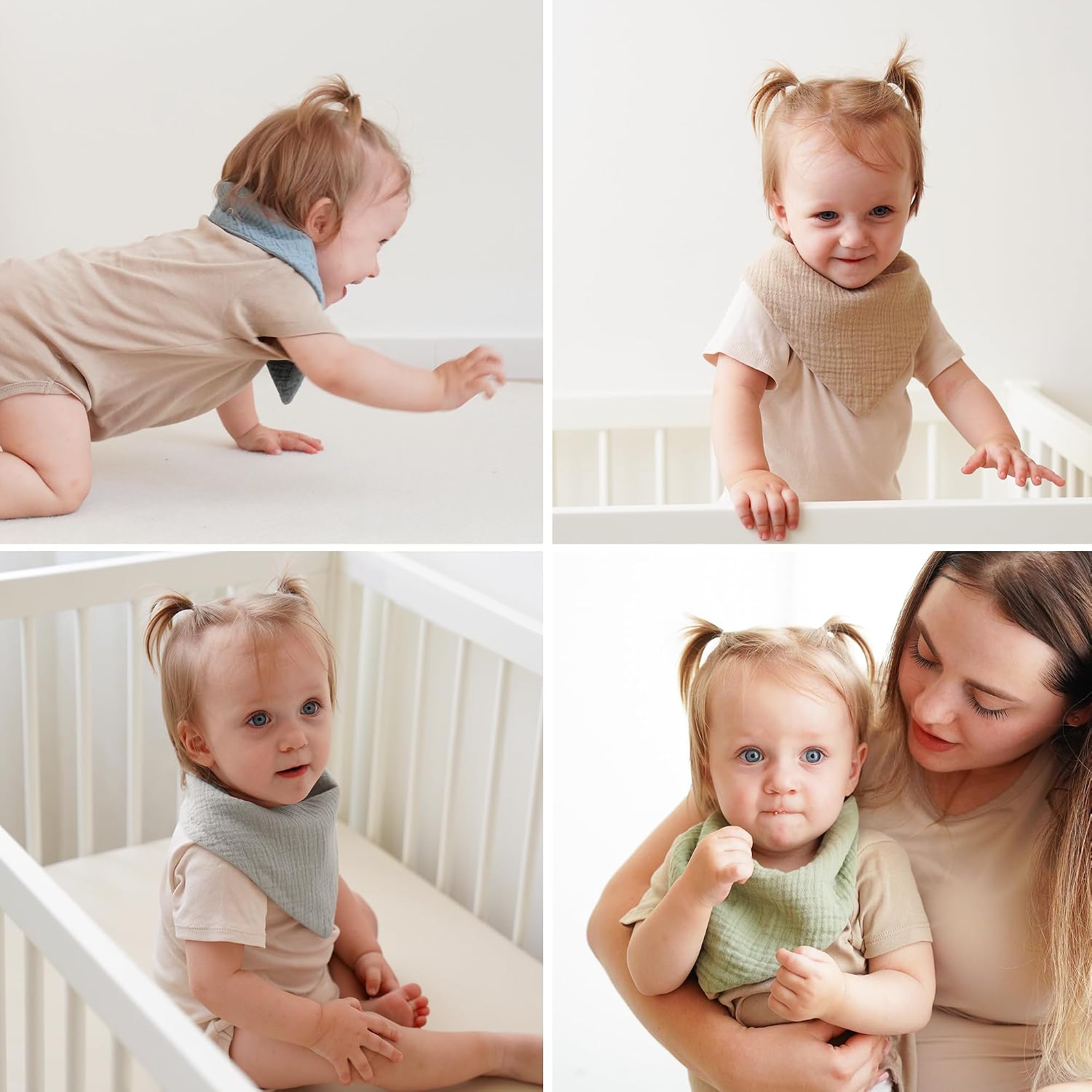 DROOL AND SPITUP BIBS (COTTON)