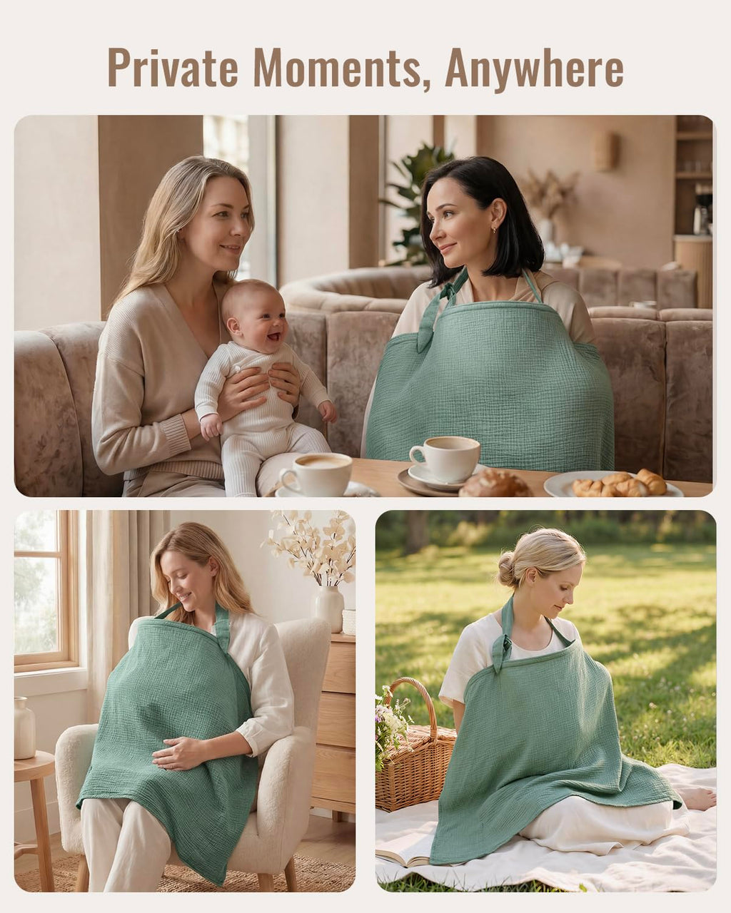 ORGANIC NURSING COVER FOR NEWBORN
