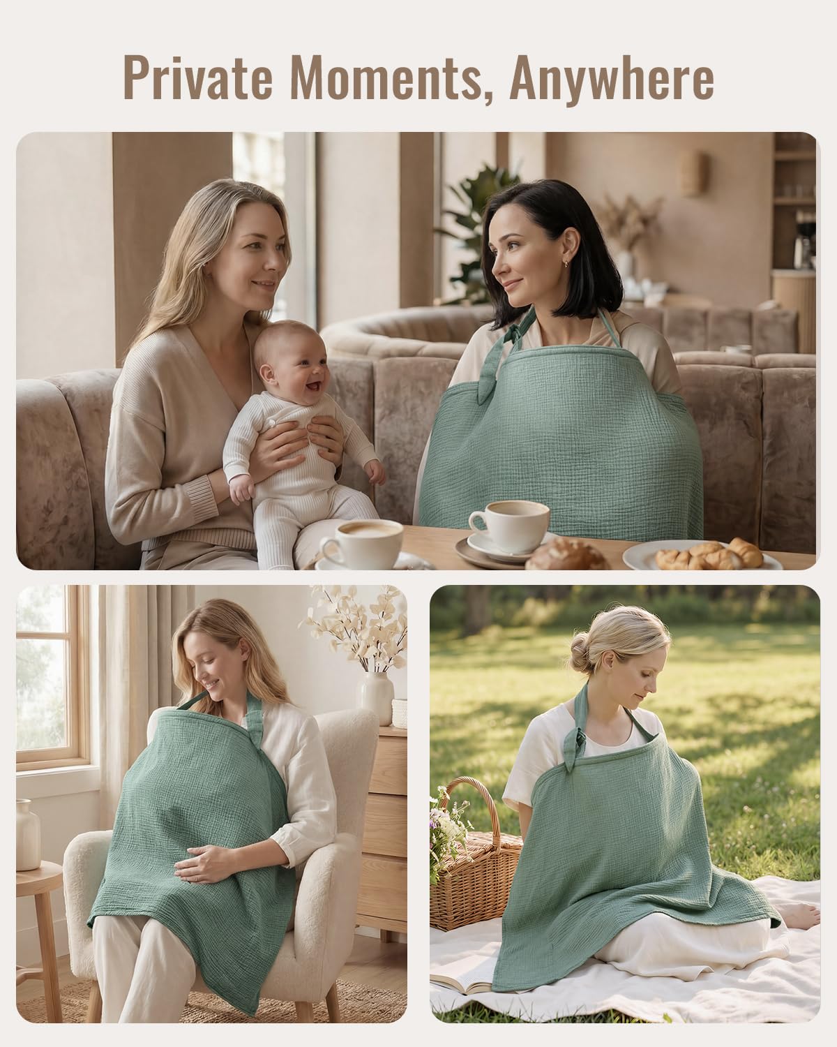 ORGANIC NURSING COVER FOR NEWBORN