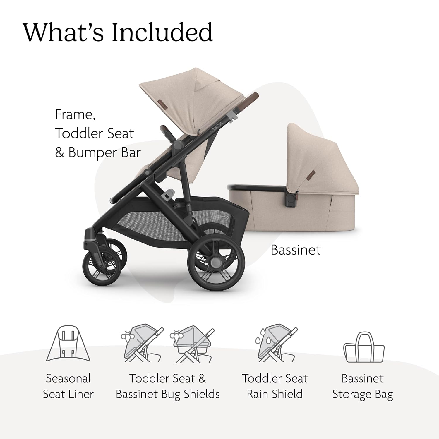 STROLLER + BASSINET (EXPENSIVE BUT LOVELY!)