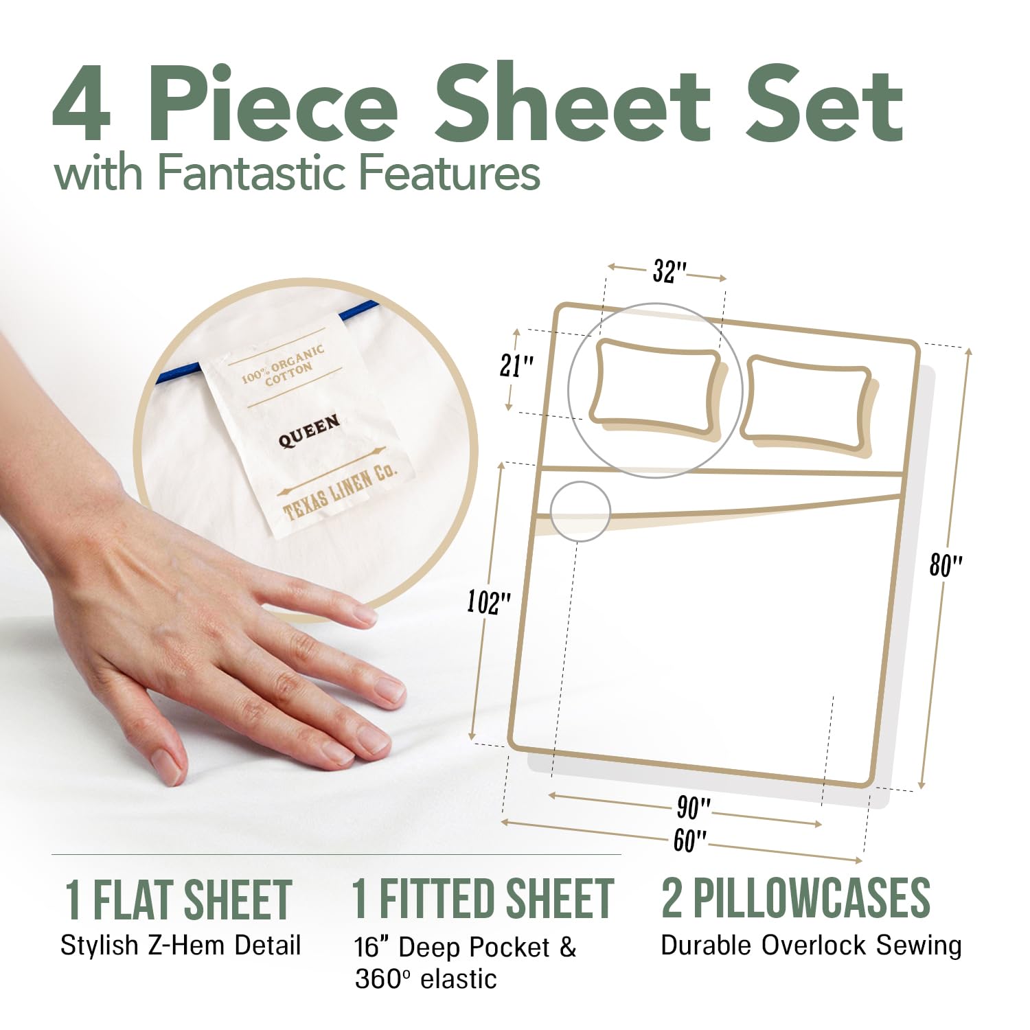 100% ORGANIC KING BEDDING