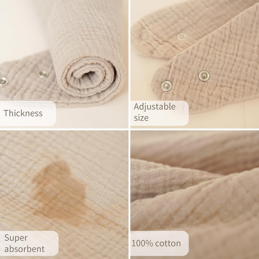 DROOL AND SPITUP BIBS (COTTON)