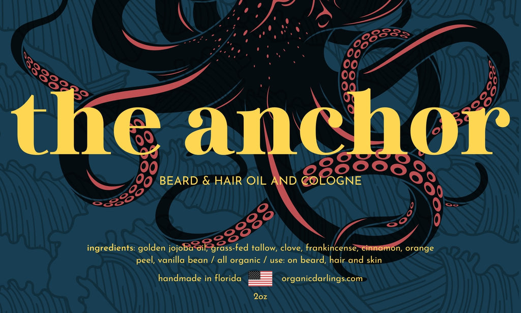 Organic Beard & Hair Oil, and Cologne: The Anchor (pre-order) - OrganicDarlings