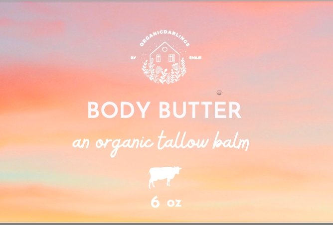 Organic Tallow Body Butter (pre-order) - OrganicDarlings